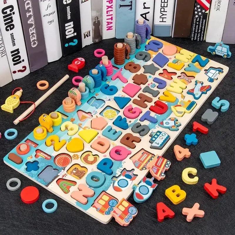  Montessori Wooden Puzzle Board Counting Durable -  ToylandEU™