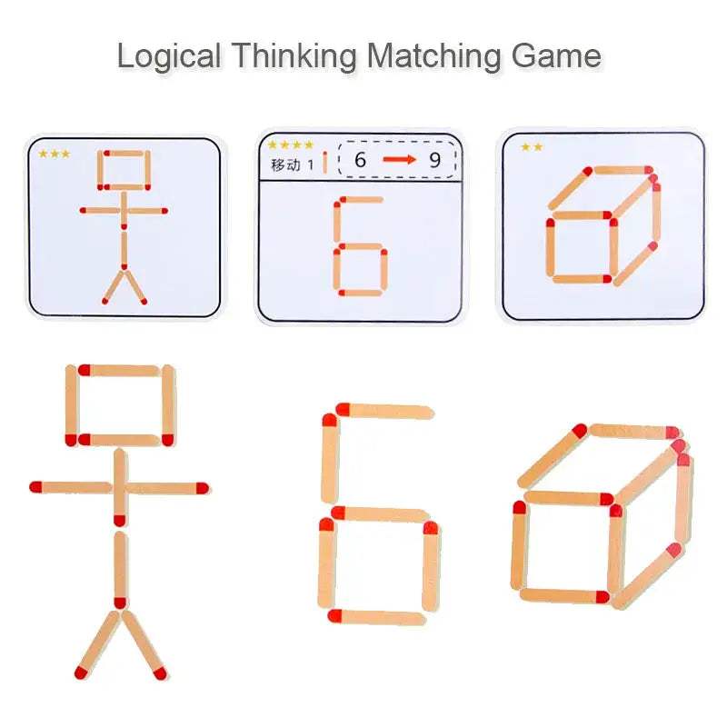 Montessori Wooden Puzzle Game For Kids Logic And Math Training - ToylandEU