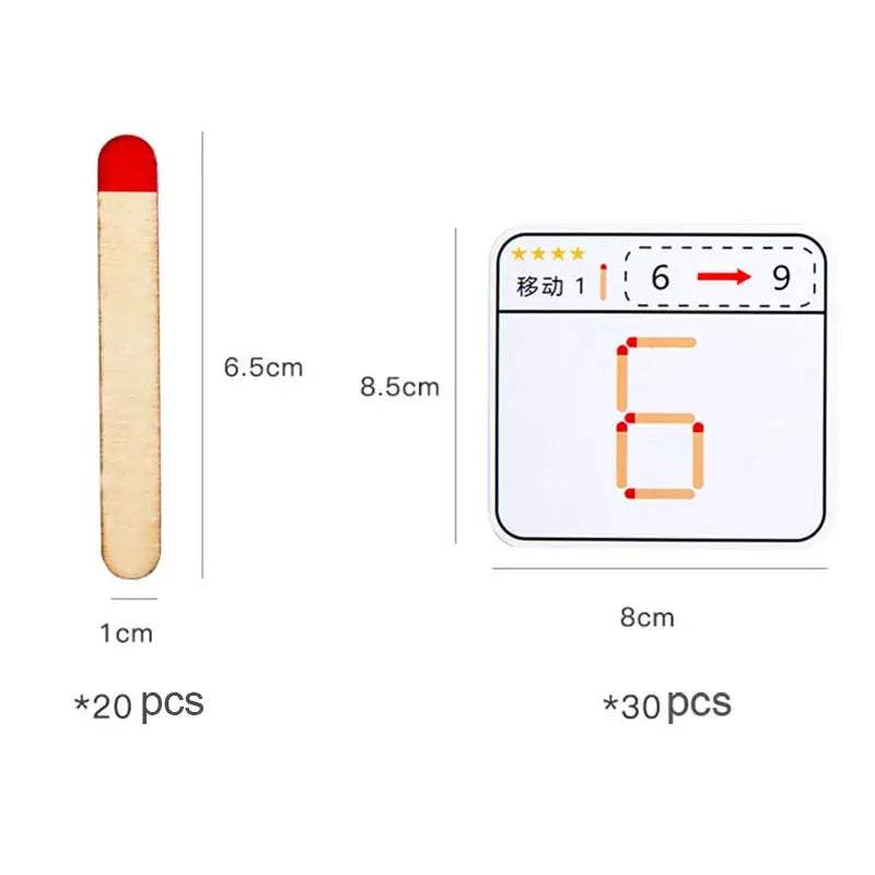Montessori Wooden Puzzle Game For Kids Logic And Math Training - ToylandEU