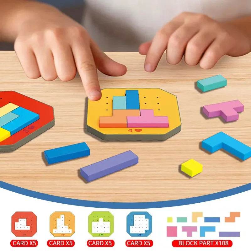 Montessori Children's Wooden Puzzle Toy 26 English Alphabet Number Animal Shapes Educational Toys for Boys and Girls Gift - ToylandEU
