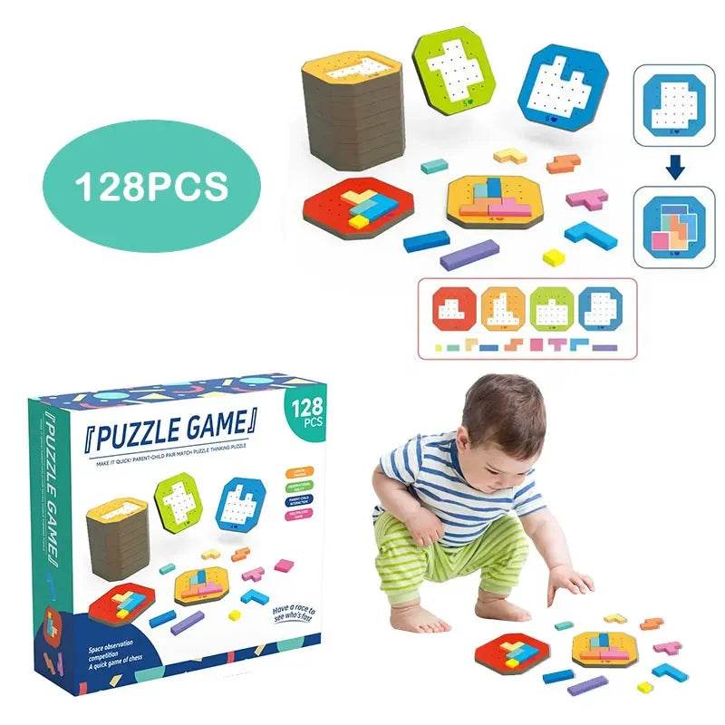 Montessori Children's Wooden Puzzle Toy 26 English Alphabet Number Animal Shapes Educational Toys for Boys and Girls Gift - ToylandEU