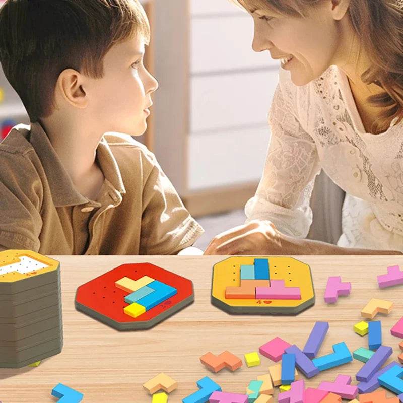 Montessori Children's Wooden Puzzle Toy 26 English Alphabet Number Animal Shapes Educational Toys for Boys and Girls Gift - ToylandEU