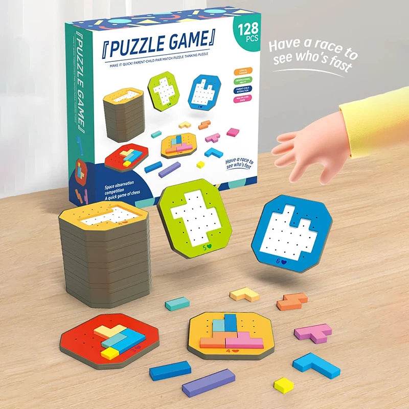 Montessori Children's Wooden Puzzle Toy 26 English Alphabet Number Animal Shapes Educational Toys for Boys and Girls Gift - ToylandEU