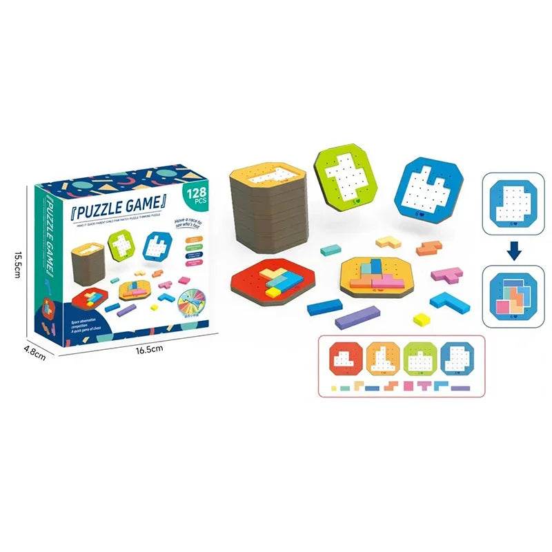 Montessori Children's Wooden Puzzle Toy 26 English Alphabet Number Animal Shapes Educational Toys for Boys and Girls Gift - ToylandEU