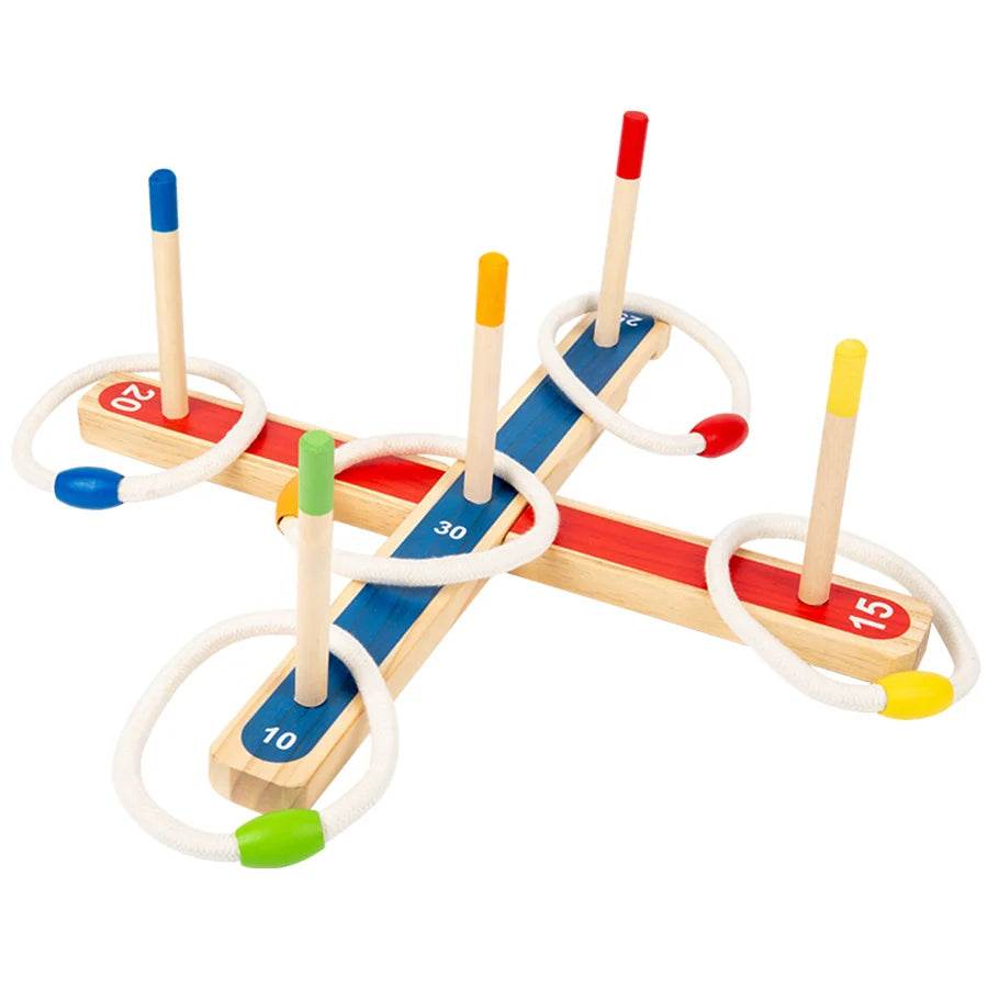 2025 New Montessori Educational Puzzle Games Ring Matching Color Ring Toss Party Toys for Kids Boys Girls - ToylandEU