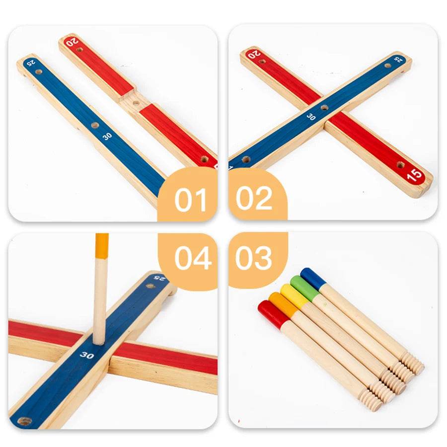 2025 New Montessori Educational Puzzle Games Ring Matching Color Ring Toss Party Toys for Kids Boys Girls - ToylandEU