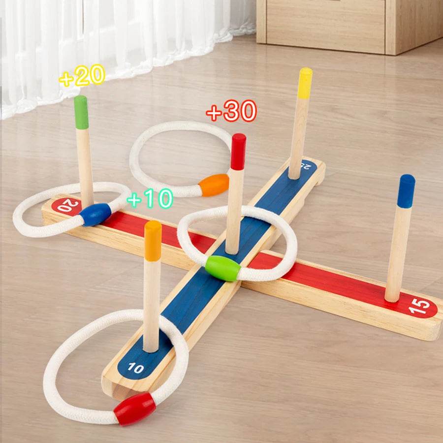 2025 New Montessori Educational Puzzle Games Ring Matching Color Ring Toss Party Toys for Kids Boys Girls - ToylandEU