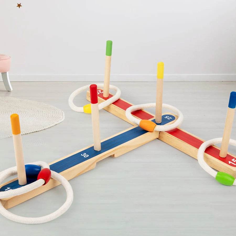 2025 New Montessori Educational Puzzle Games Ring Matching Color Ring Toss Party Toys for Kids Boys Girls - ToylandEU