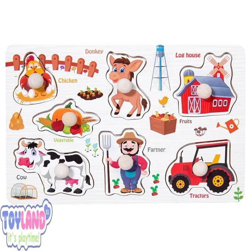 Монтесори дървено влакче в увеселителен парк Abacus: Забавна играчка за учене на математика за малки деца - ToylandEU