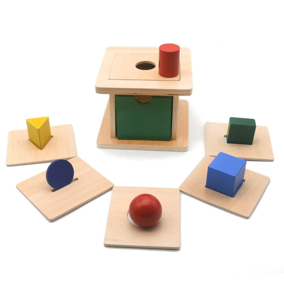 Монтесори дървена играчка за сортиране на форми - Забавно обучение за малки деца - ToylandEU