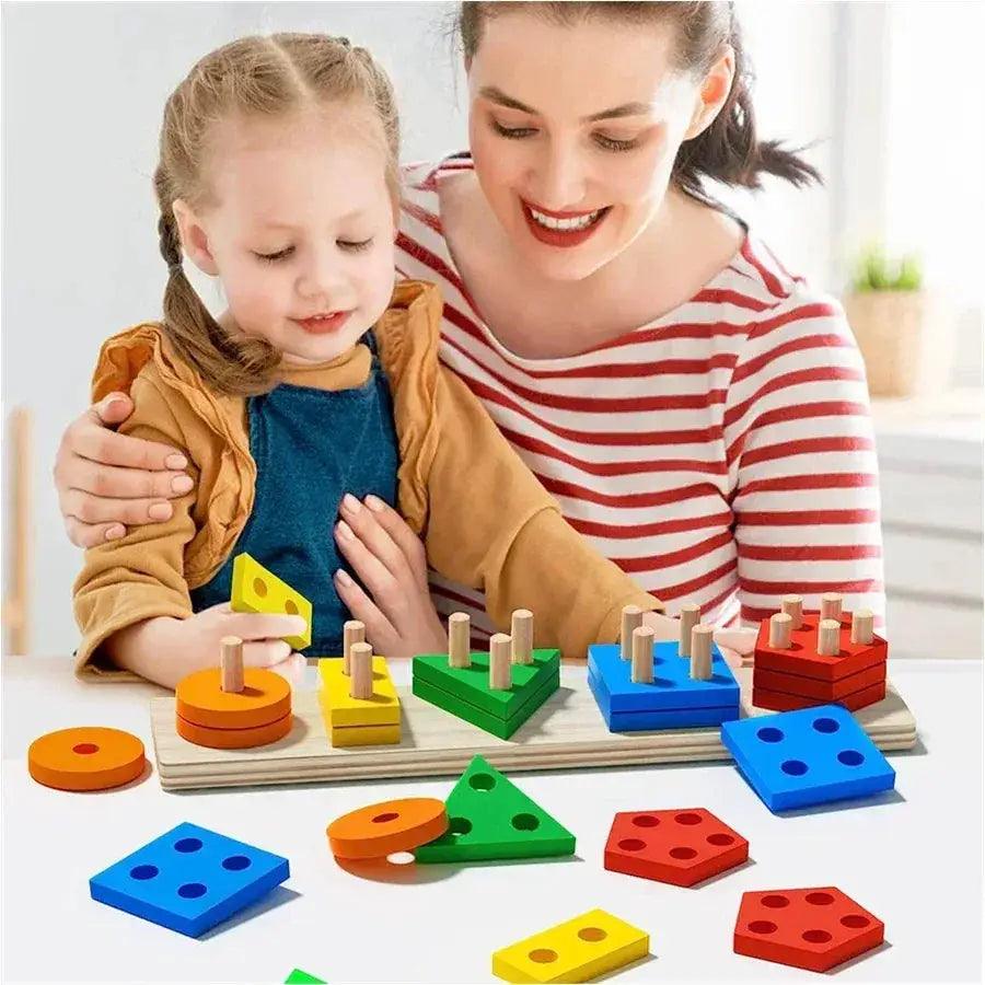  Montessori Wooden Sorting Toy Fine Motor CE Certified -  ToylandEU™