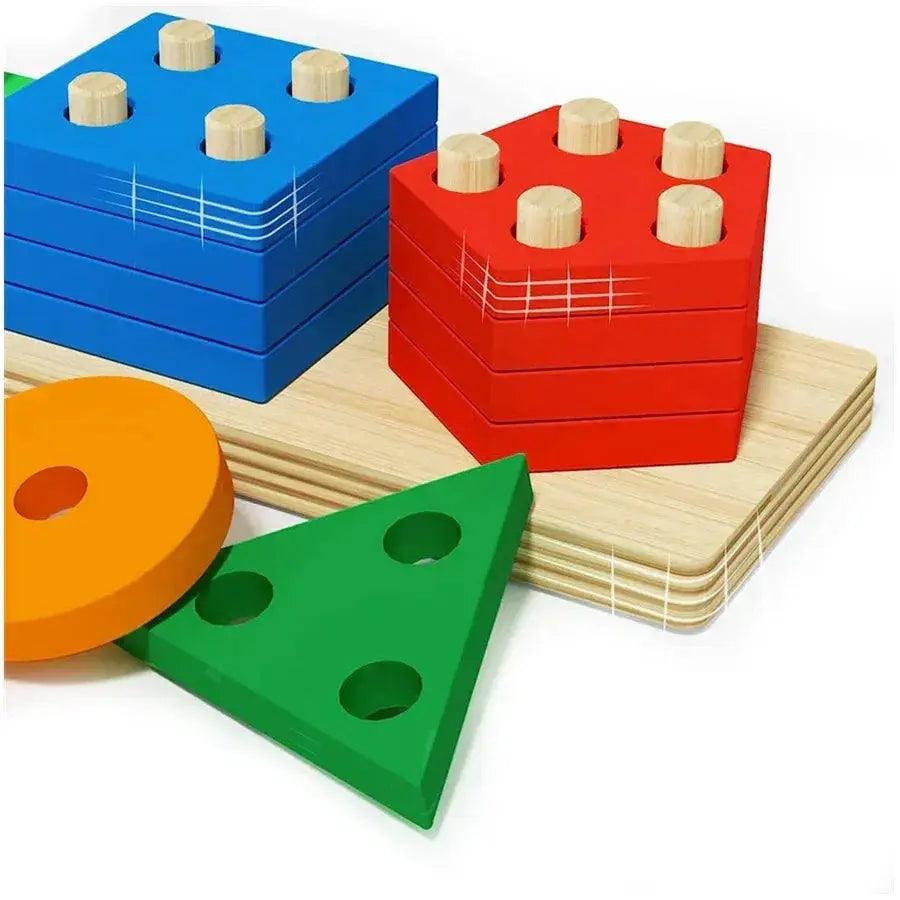  Montessori Wooden Sorting Toy Fine Motor CE Certified -  ToylandEU™
