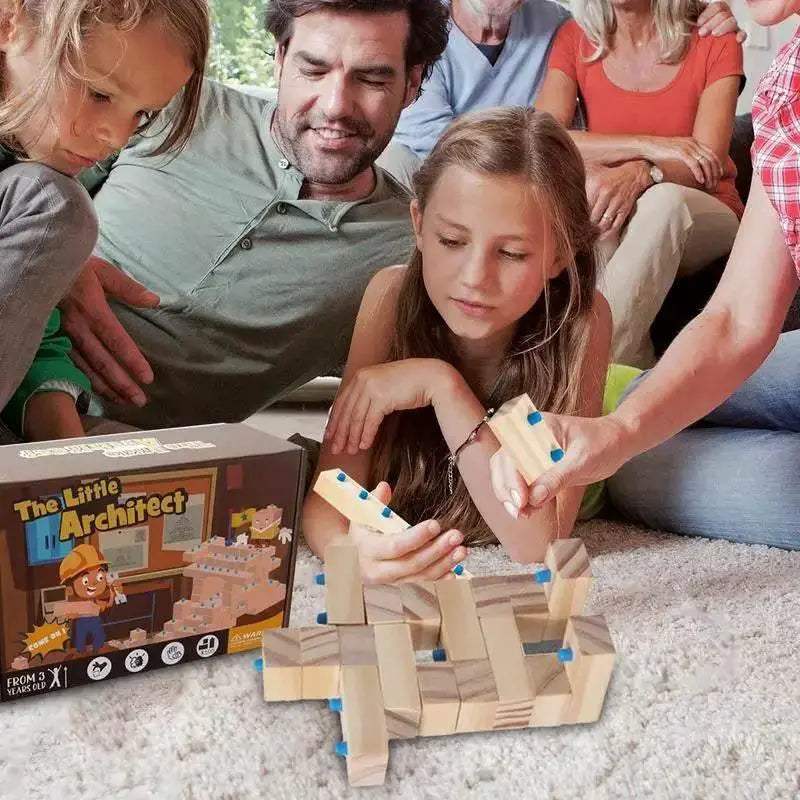  Montessori Wooden Stacking Blocks Educational Toy For Toddlers 14 Months Plus Safe Durable -  ToylandEU™