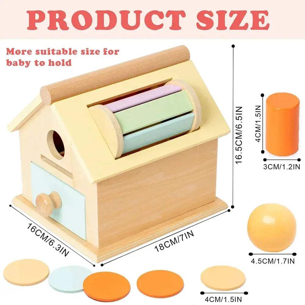 Montessori Wooden Toy 5 In 1 Object Permanence Box - ToylandEU