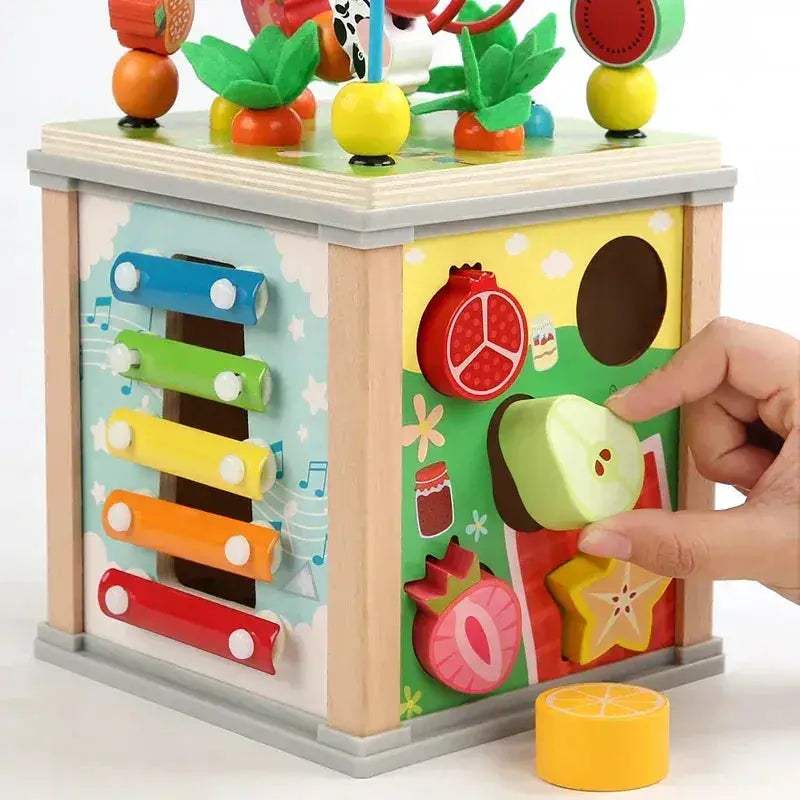  Montessori Wooden Toys Beaded Treasure Box Set Learning -  ToylandEU™
