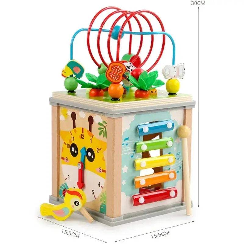  Montessori Wooden Toys Beaded Treasure Box Set Learning -  ToylandEU™