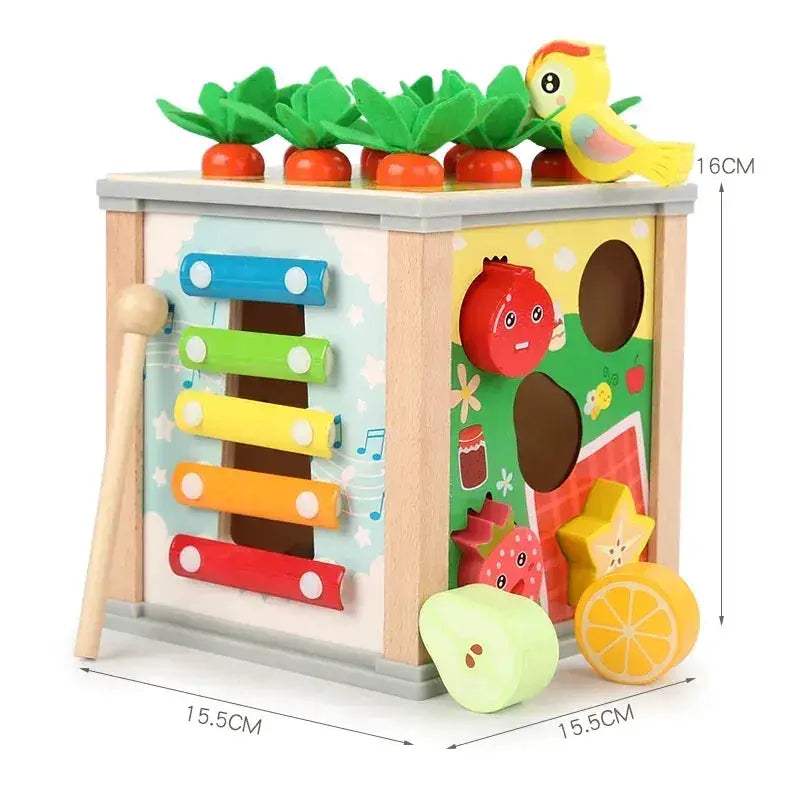  Montessori Wooden Toys Beaded Treasure Box Set Learning -  ToylandEU™