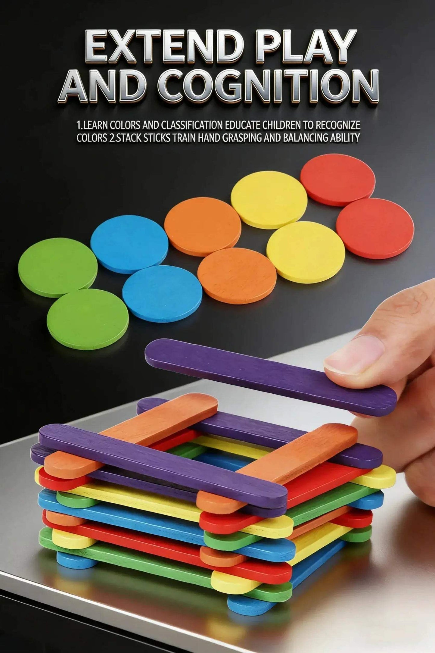 Montessori Wooden Toys For Brain Development And Spatial Skills - ToylandEU