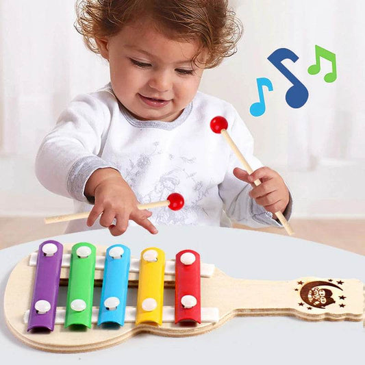 Montessori Wooden Xylophone for Toddlers - Fun Music Learning Toy - ToylandEU
