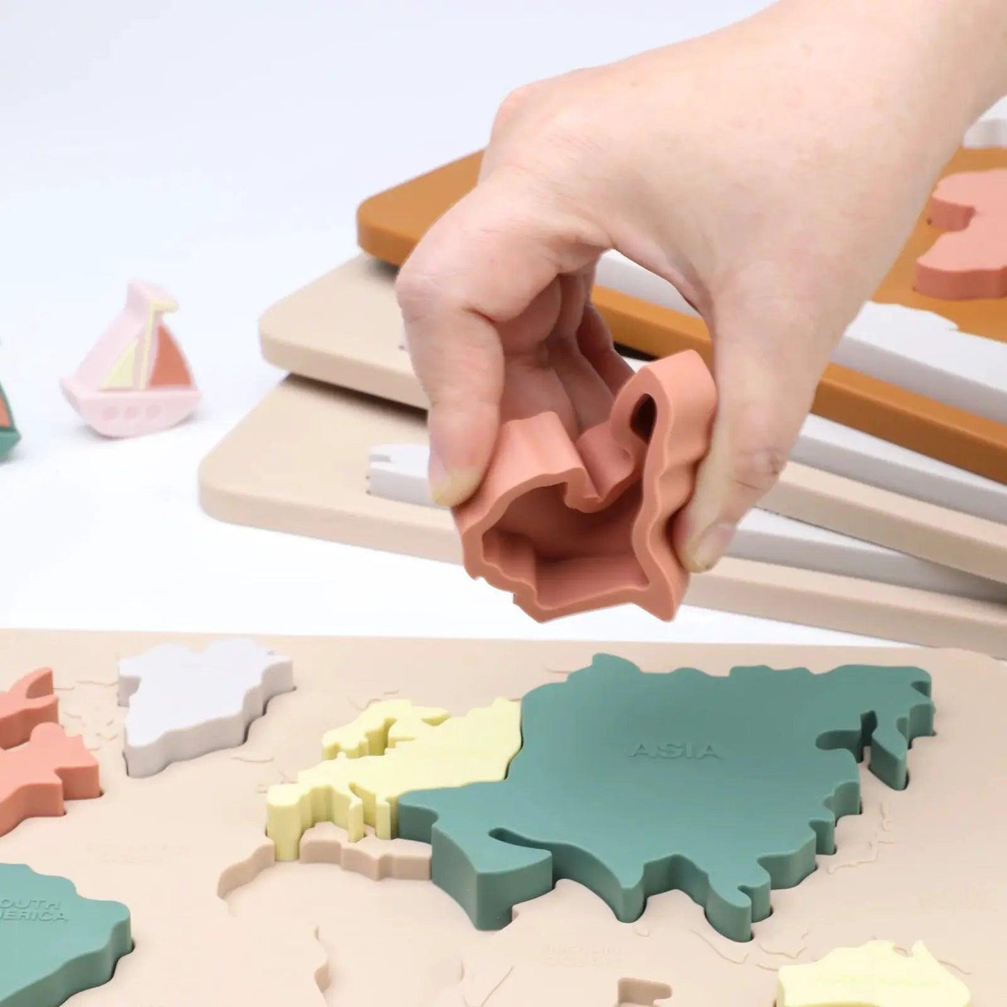  Montessori World Map Educational Puzzle Toy Non Toxic -  ToylandEU™