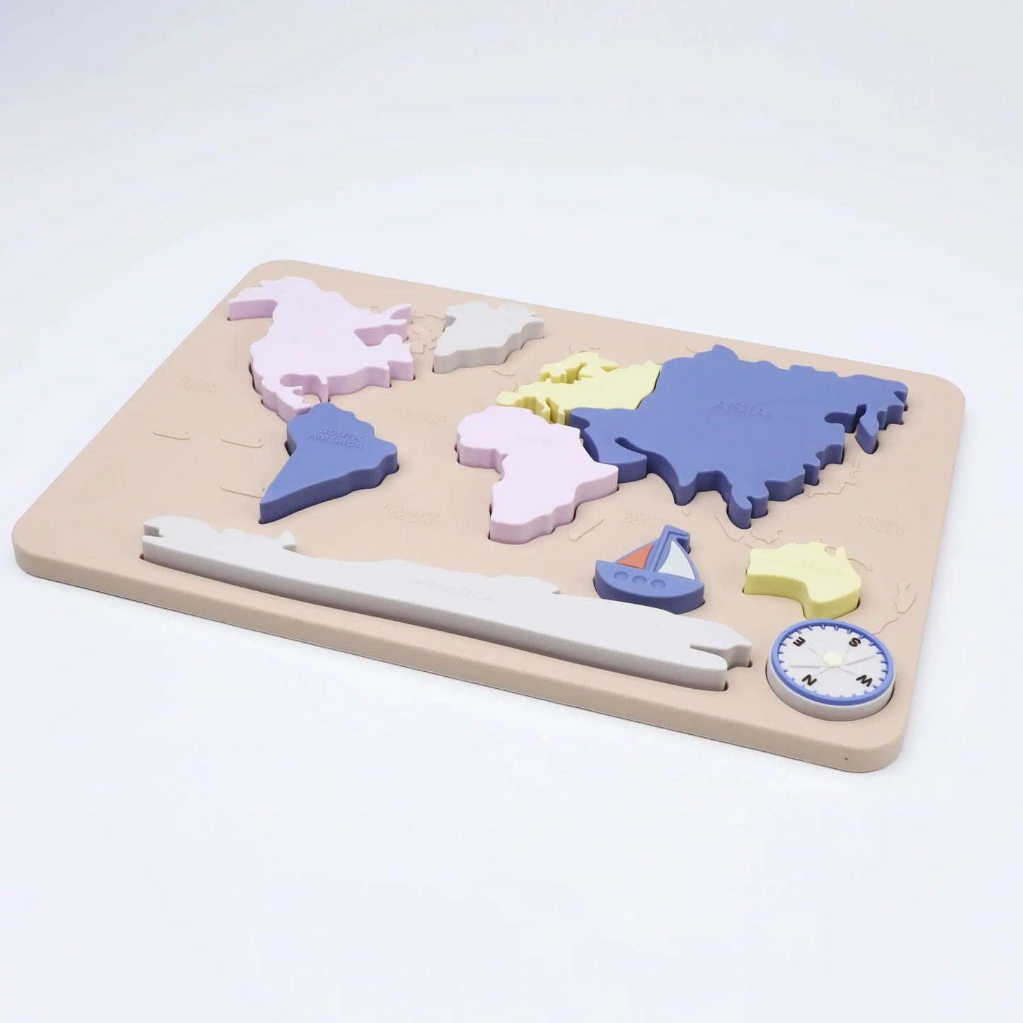  Montessori World Map Educational Puzzle Toy Non Toxic -  ToylandEU™