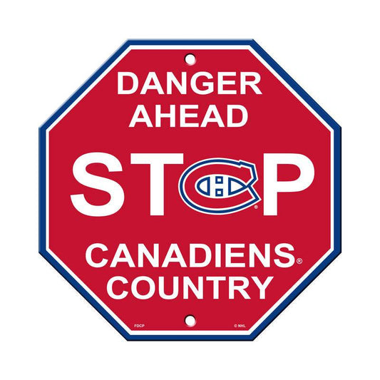 Montreal Canadiens 12x12 Plastic Stop Style Sign CO - ToylandEU