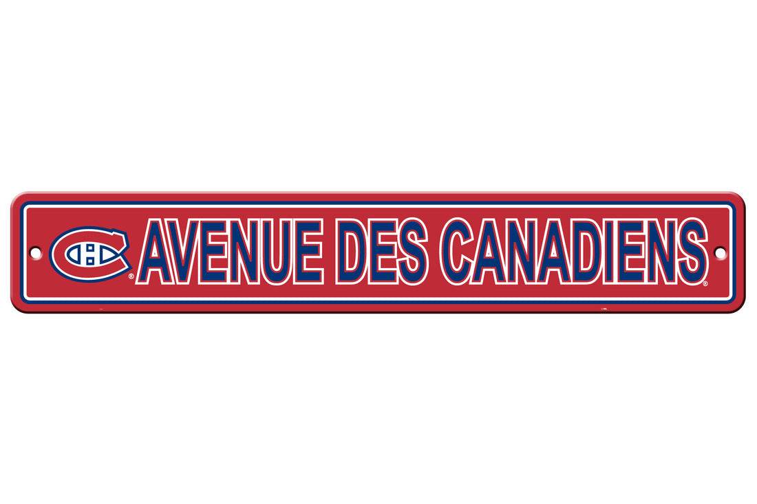 Montreal Canadiens 4x24 Plastic Street Style Signage - ToylandEU