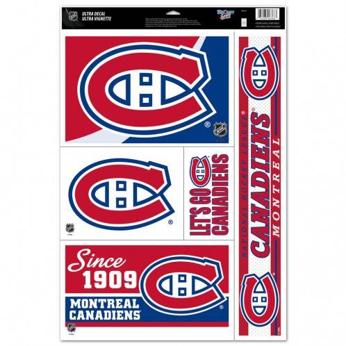 Montreal Canadiens Decals 11X17 Multi Use Set Of 5 Official - ToylandEU
