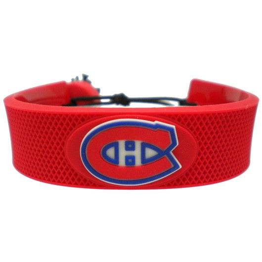Montreal Canadiens Leather Bracelet Team Color Hockey - ToylandEU