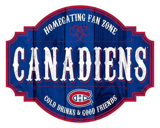 Montreal Canadiens Wood Sign 12 Inch Homegating Tavern - ToylandEU