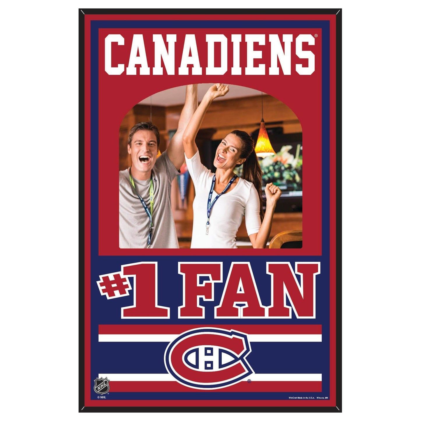 Montreal Canadiens Wood Sign Mirror 11x17 Wall Decor - ToylandEU