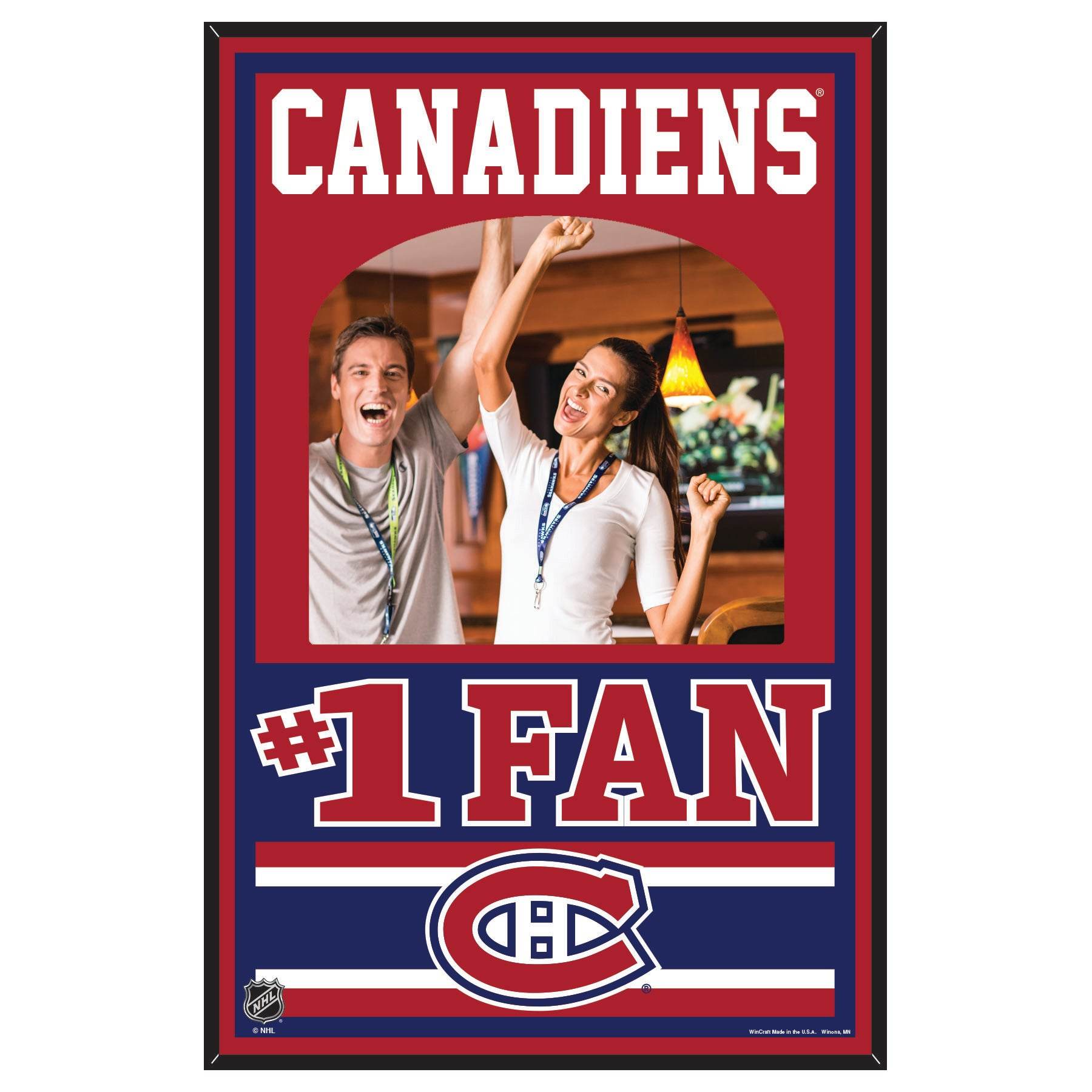 Montreal Canadiens Wood Sign Mirror 11x17 Wall Decor - ToylandEU