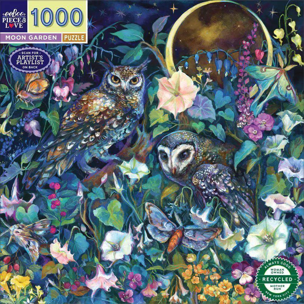 Moon Garden 1000 Piece Jigsaw Puzzle With Ribbon Cut Pieces - ToylandEU