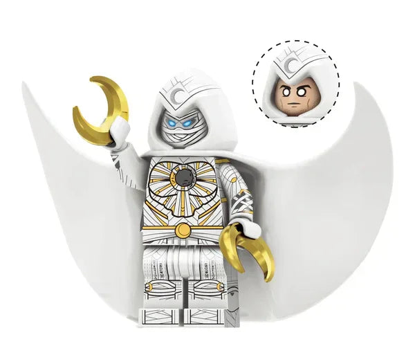 Moon Knight White Figure Display Piece Made of ABS Plastic for Desk Or Shelf Display - ToylandEU