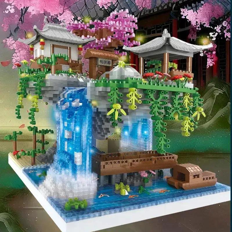  Moon Legend Waterfall Castle Building Blocks Set Kids -  ToylandEU™