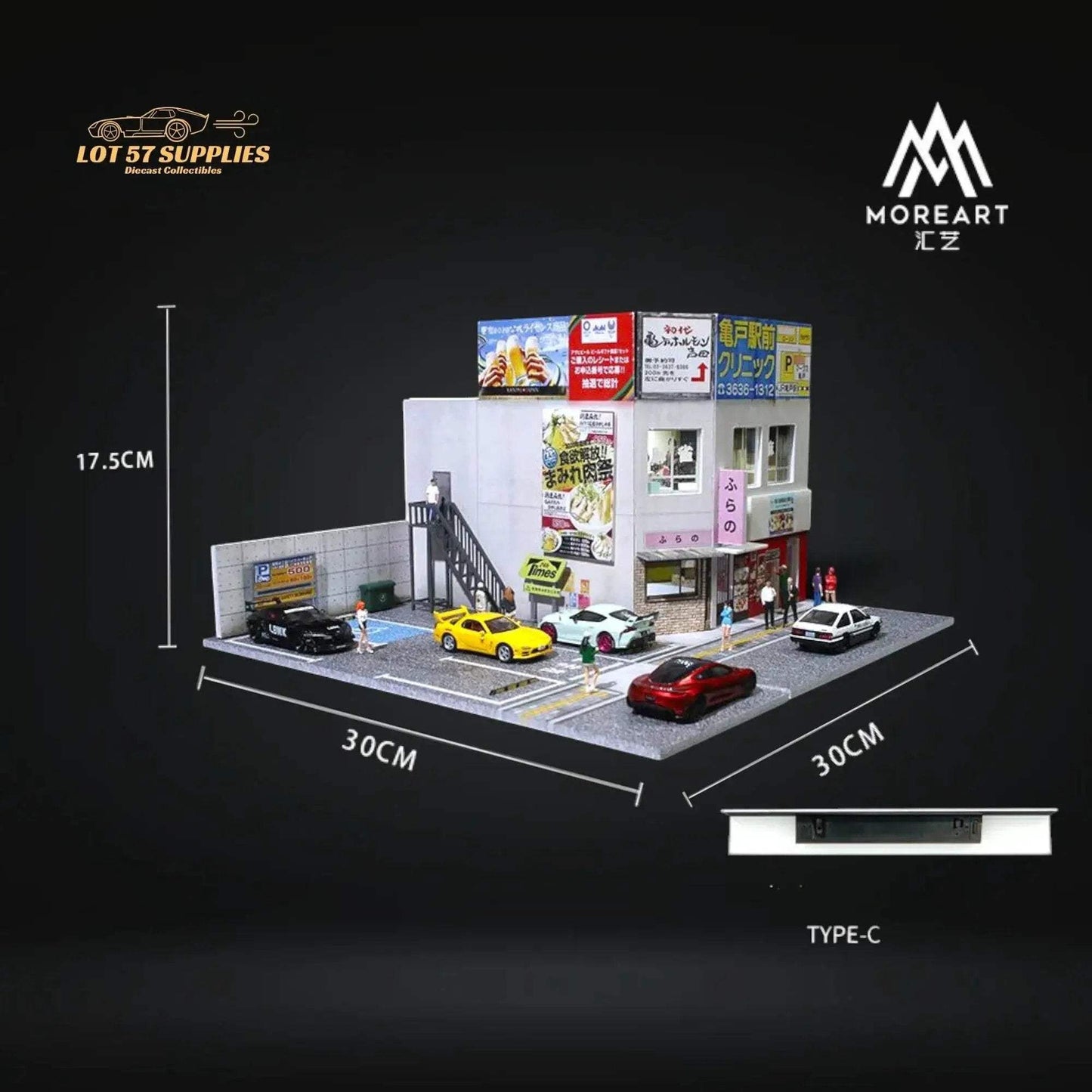 MoreArt Japanese Diorama Scale 1 64 Building USB C Powered - ToylandEU