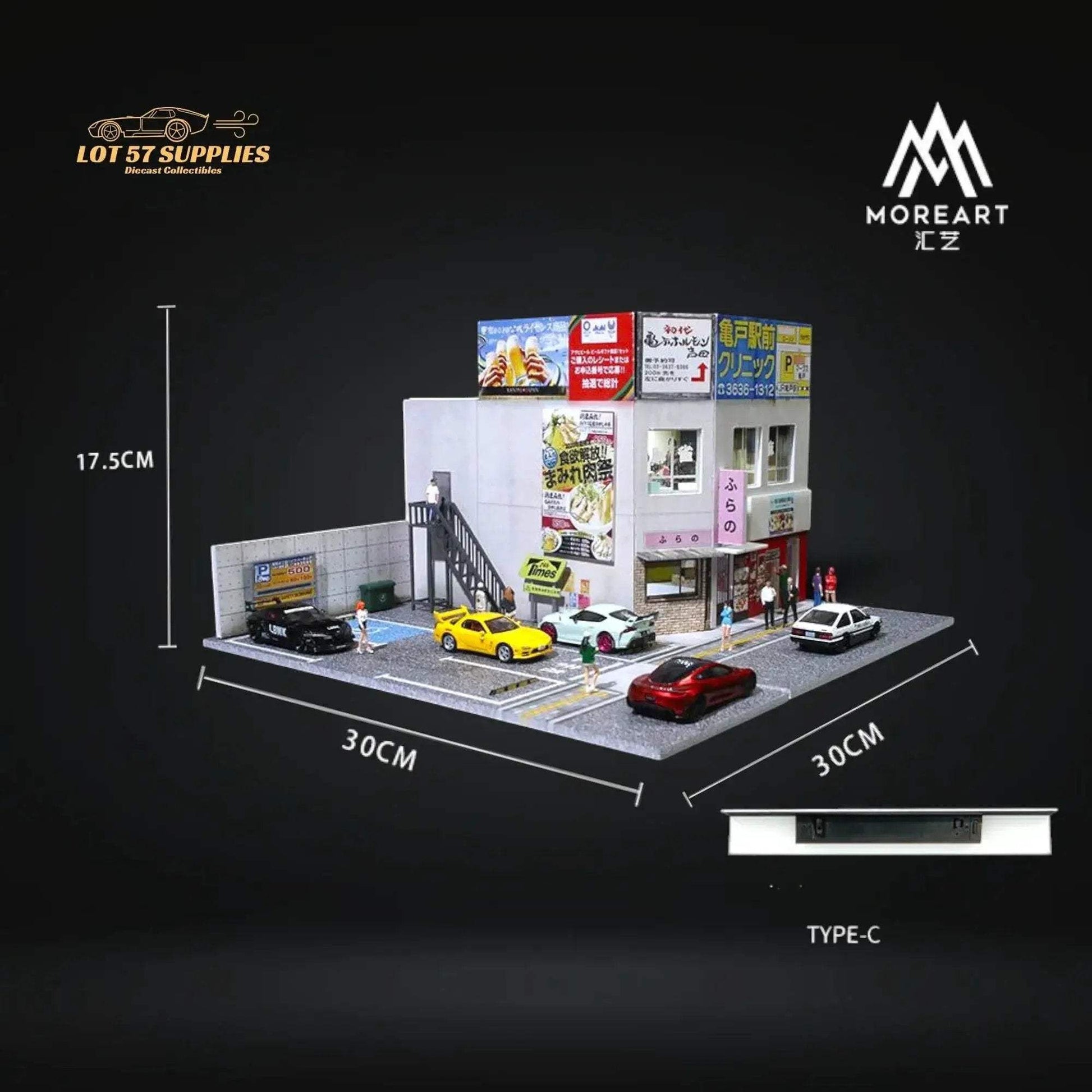 MoreArt Japanese Diorama Scale 1 64 Building USB C Powered - ToylandEU
