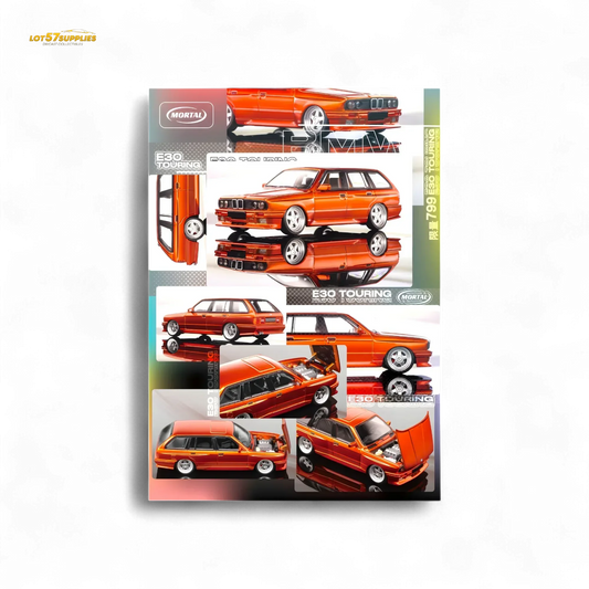  Mortal BMW E30 Cambered Sunset Orange 1:64 -  ToylandEU™