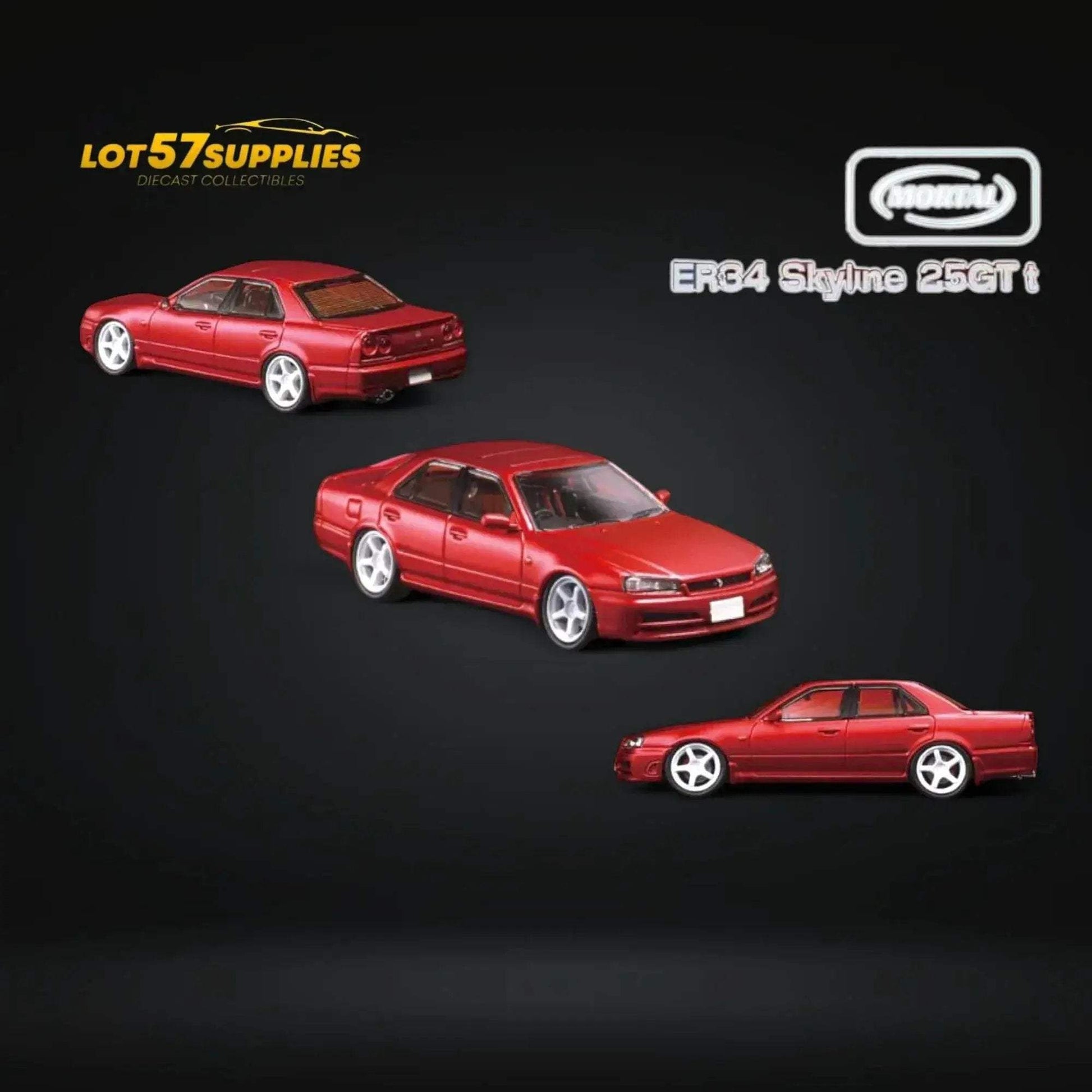 Mortal ER34 SKYLINE 25GT-t Red Ordinary 1:64 - ToylandEU