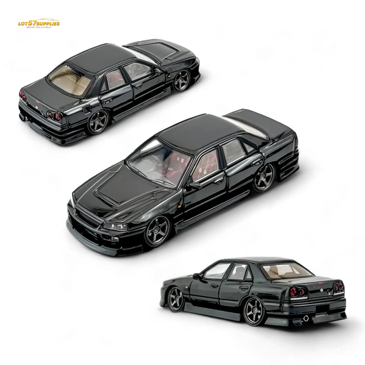  Mortal ER34 Skyline Uras Metallic Black 1:64 -  ToylandEU™
