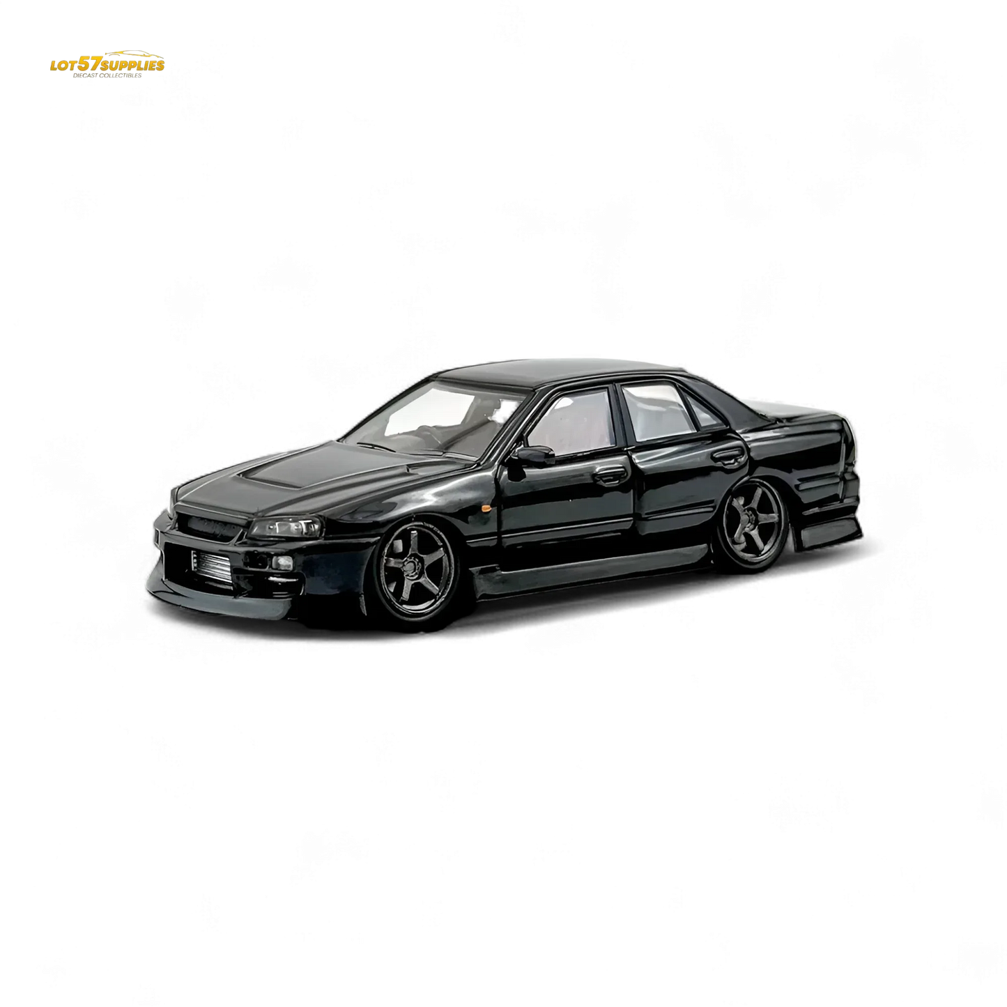 Mortal ER34 SKYLINE URAS Metallic Black 1:64 - ToylandEU