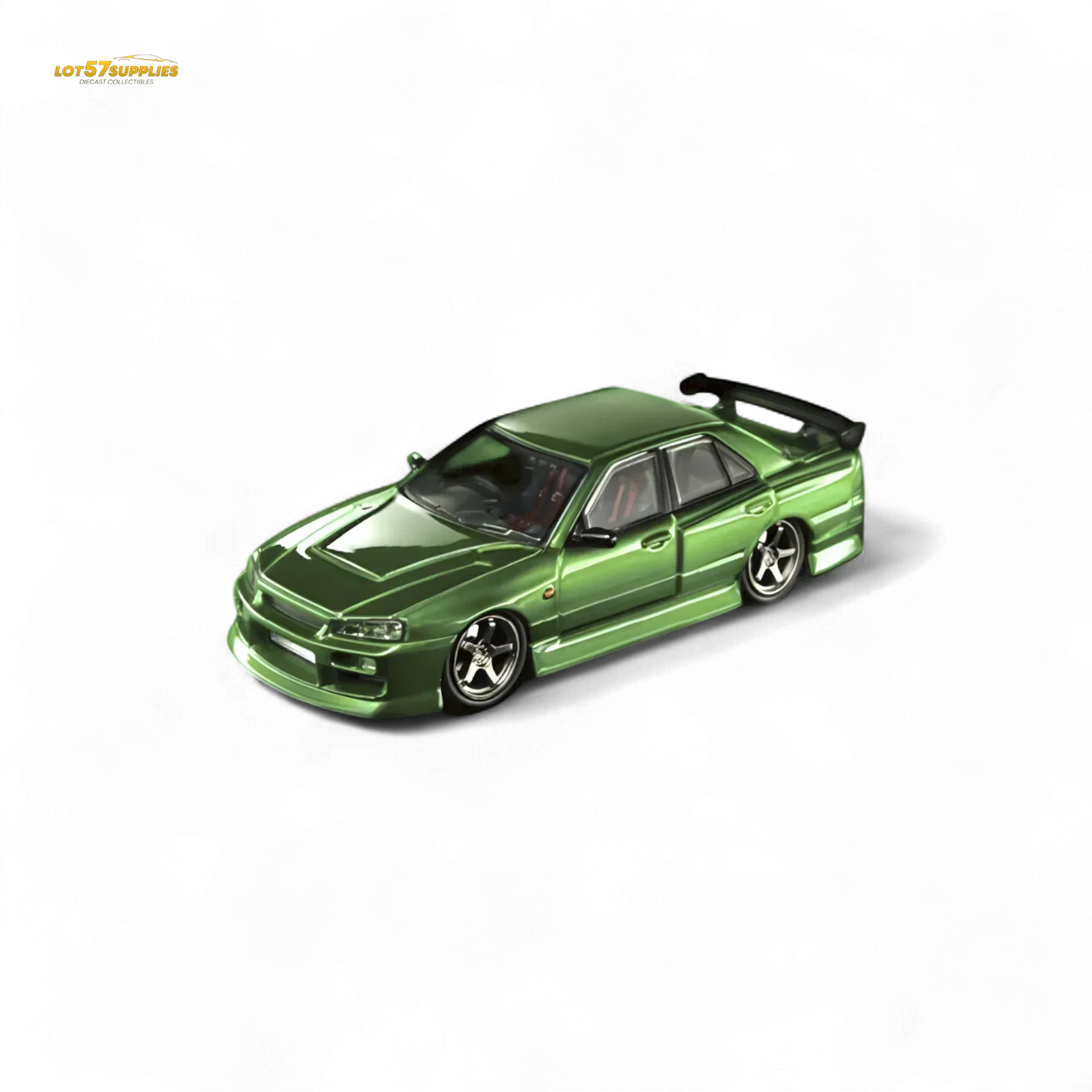 Mortal ER34 SKYLINE URAS Transparent Metallic Green 1:64 - ToylandEU
