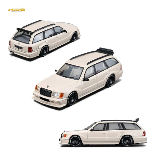  Mercedes Benz S124 Diecast 1 64 Milk Tea Preorder -  ToylandEU™