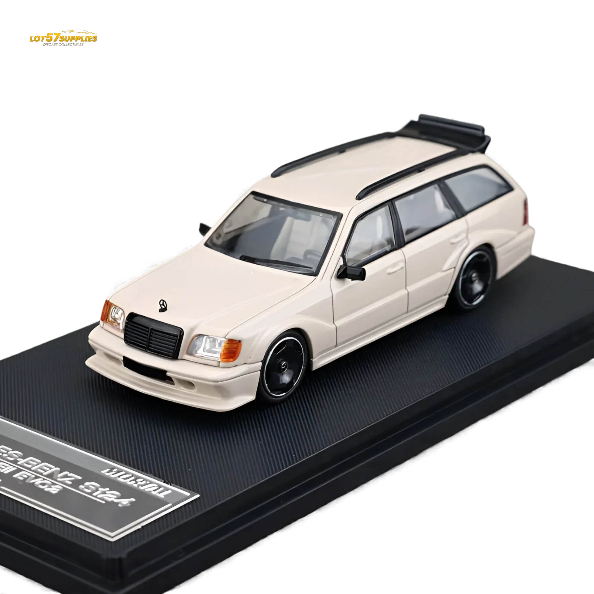 Mortal Mercedes-Benz S124 Milk Tea Color 1:64 - ToylandEU