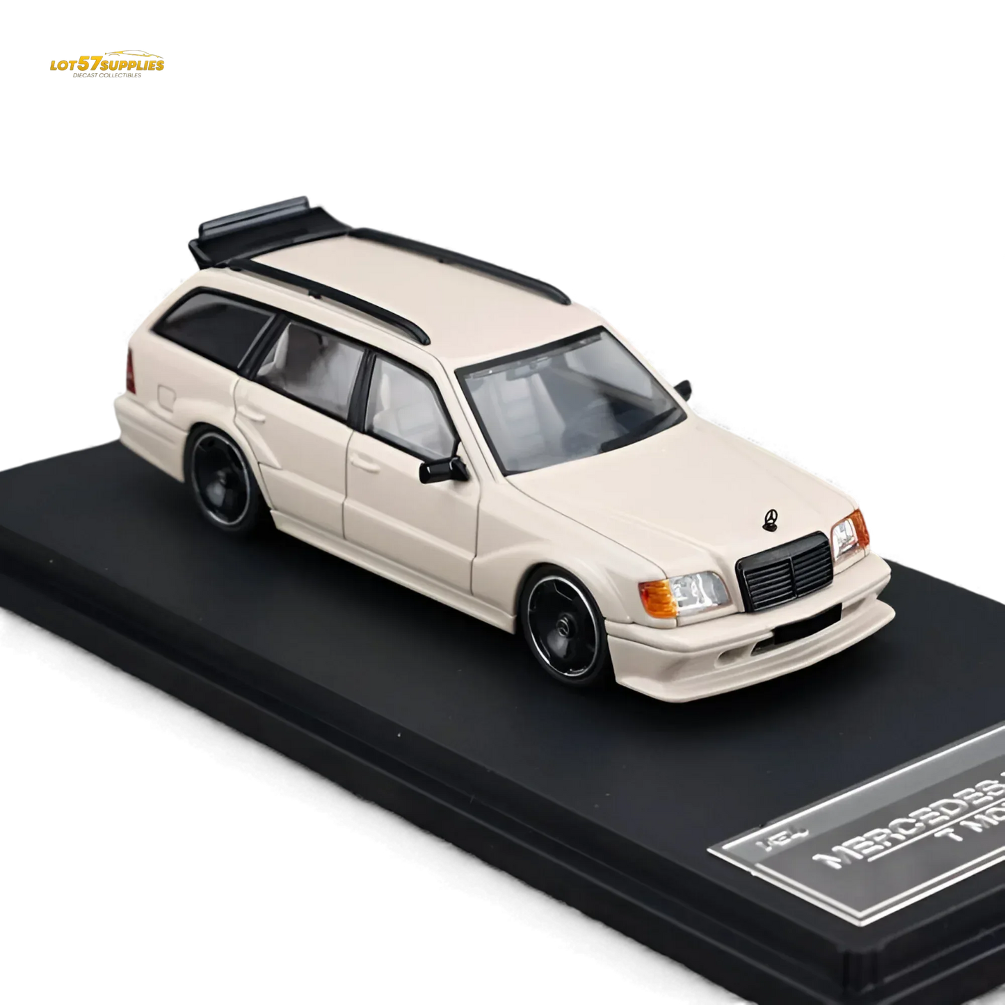 Mortal Mercedes-Benz S124 Milk Tea Color 1:64 - ToylandEU