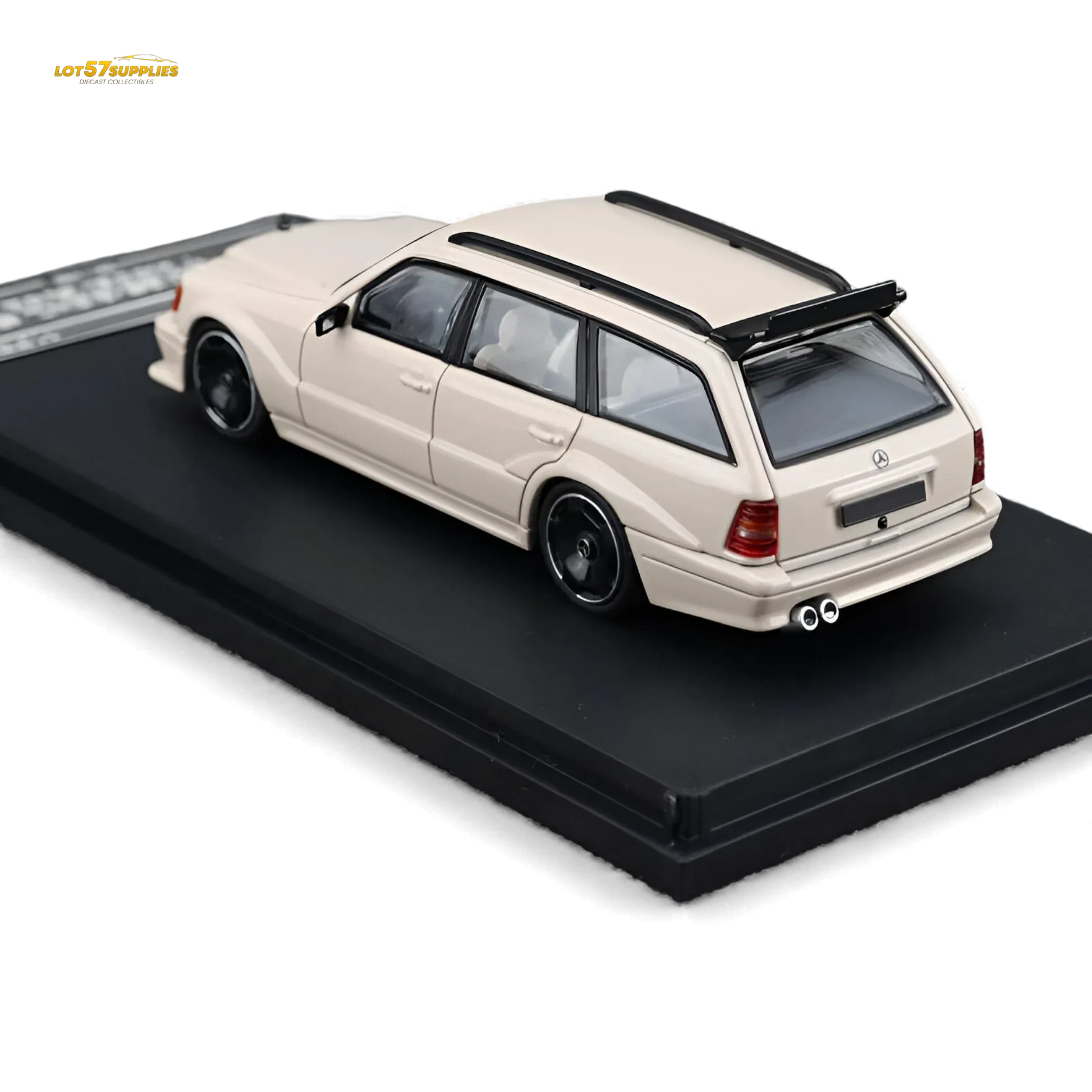 Mortal Mercedes-Benz S124 Milk Tea Color 1:64 - ToylandEU