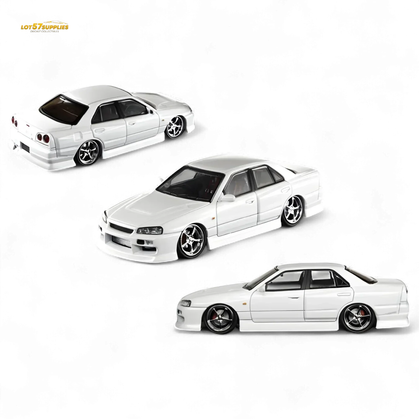Mortal ER34 SKYLINE URAS Pearl White 1:64 - ToylandEU