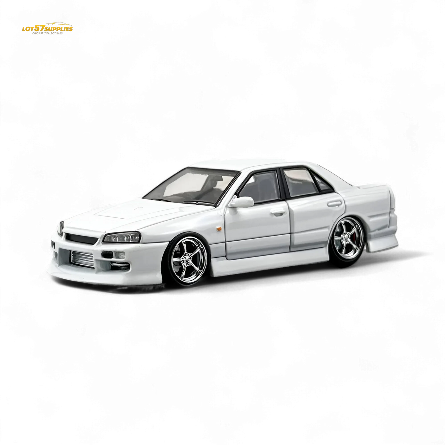 Mortal ER34 SKYLINE URAS Pearl White 1:64 - ToylandEU