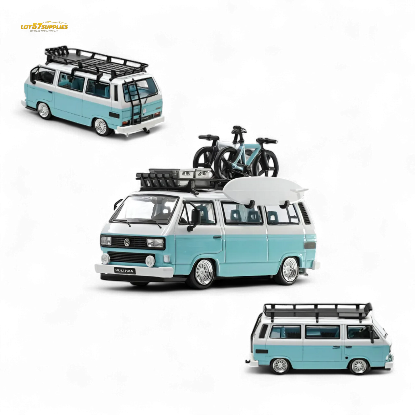 Mortal VW T3 Lowrider Van Diecast 1:64 With Opening Doors - ToylandEU