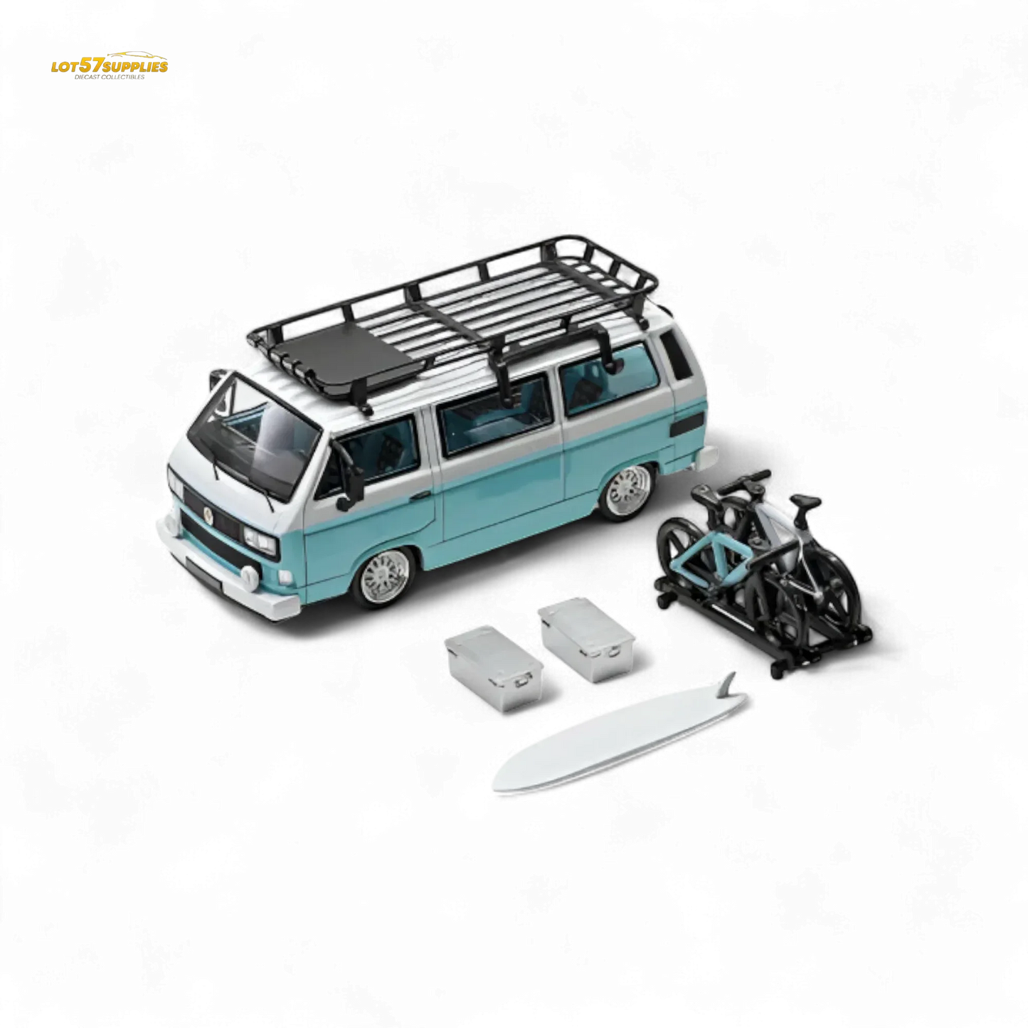 Mortal VW T3 Lowrider Van Diecast 1:64 With Opening Doors - ToylandEU